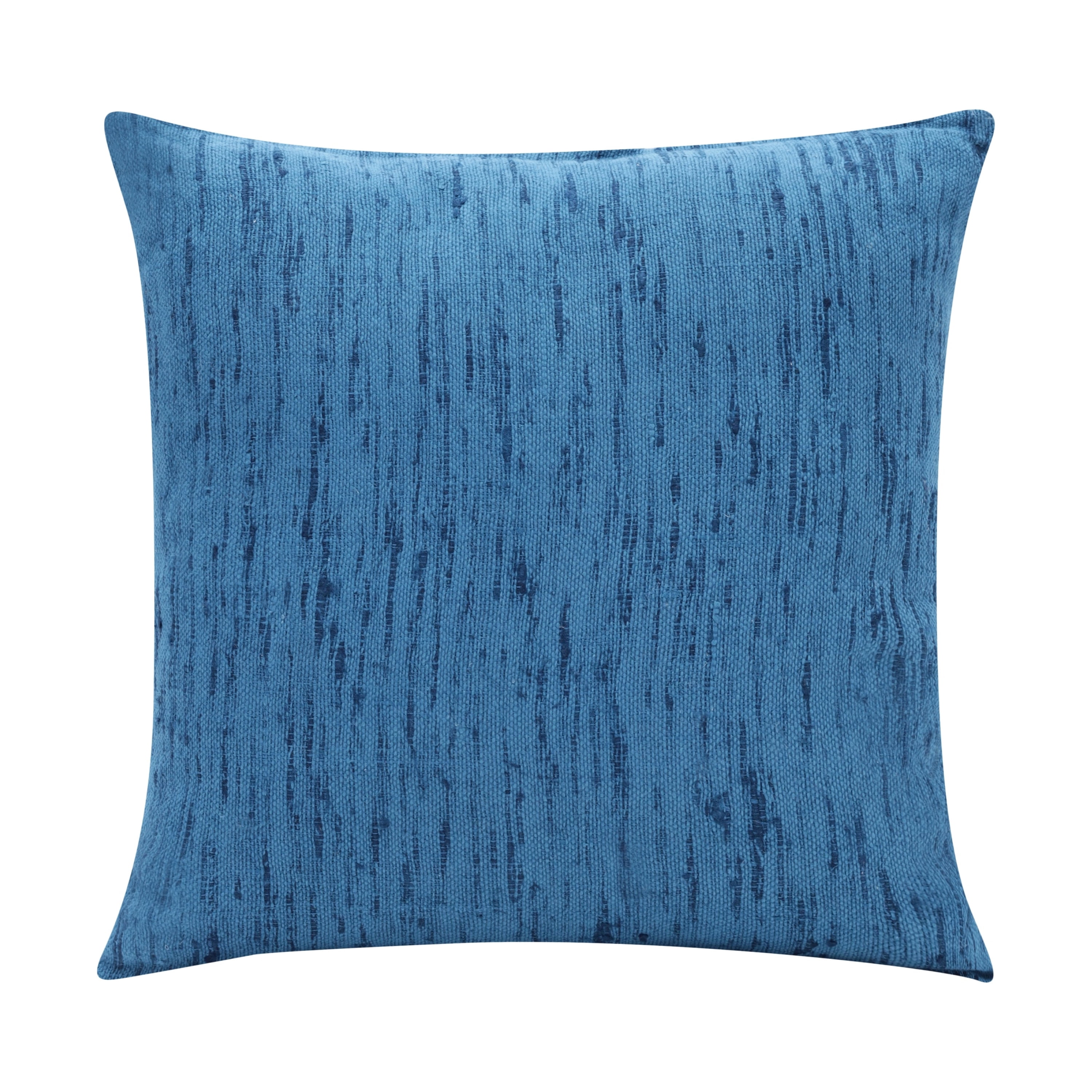 Harlow Hill Stacy Garcia 20" x 20" Ocean Blue Solid Linen Blend Adult Decorative Throw Pillow Cover