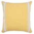 thumbnail image 1 of Harlow Hill Yellow/White Striped Farmhouse Cotton Throw Pillow Cover, 20" x 20", 1 of 9