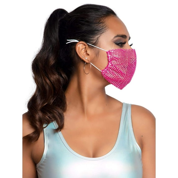 Harlow Rhinestone Adjustable M - O/S / Hot Pink