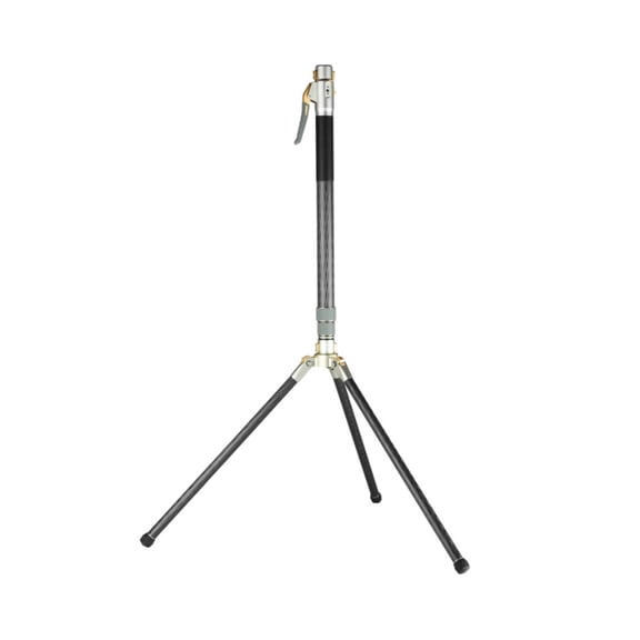 Harlowe Rocket CF 6Ft Adjustable Monopod - 3-in-1 Mount for Light Stand, Camera & V-Mount with Pedal-Release Base and Interchangeable Feet
