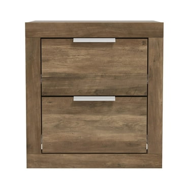 Galano Harlowin 2 Drawer Nightstand - Knotty Oak