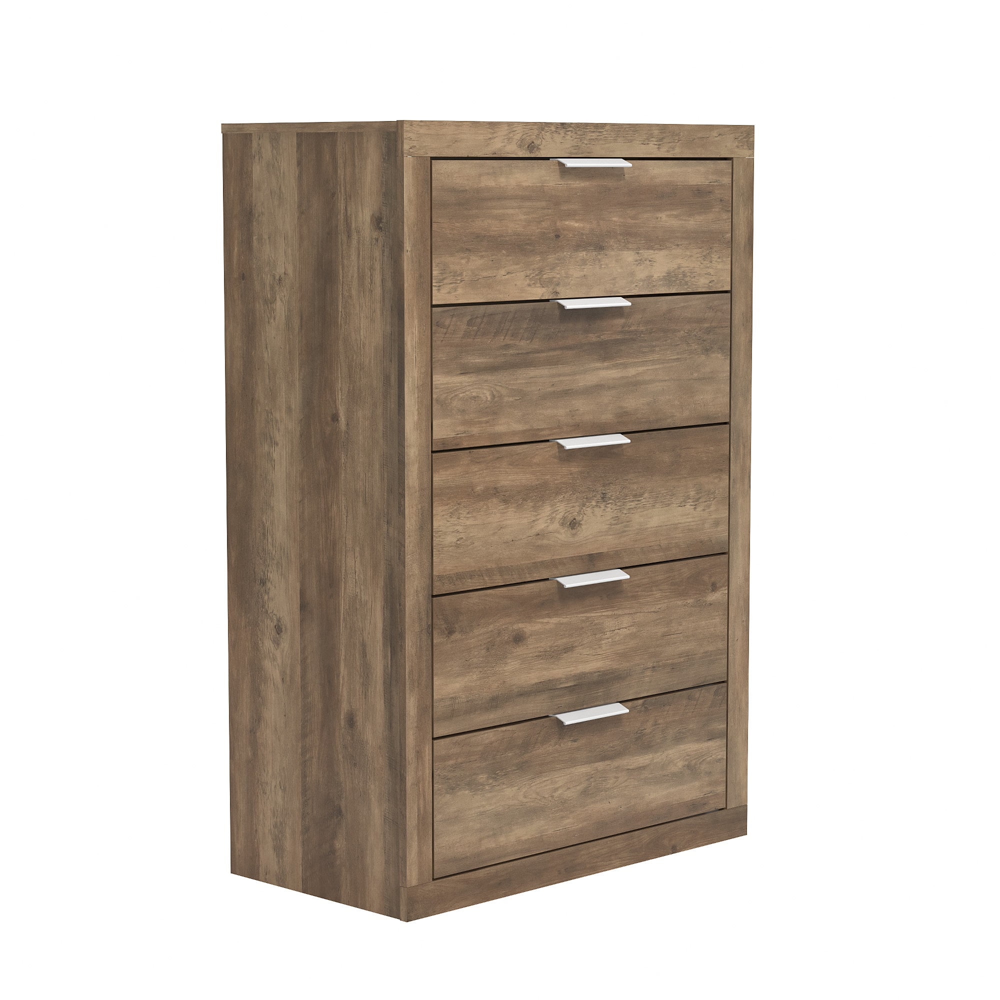 Harlowin 5Drawer Knotty Oak Chest of Drawers (46.4 in. X 16.2 in. X 30.7 in.)