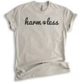 thumbnail image 1 of Harm Less T-shirt, Unisex Women's Men's Shirt, Vegan Shirt, Animal Rights Shirt, Light Silk Gray, 3X-Large, 1 of 6