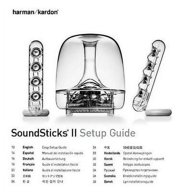 Instruction Manual ONLY for Harman Kardon Soundsticks 2