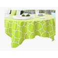 thumbnail image 1 of Harman Panama Tile Pattern Green Fabric Zippered Umbrella Tablecloth (60 x 120 Rectangle Umbrella, Green), 1 of 4