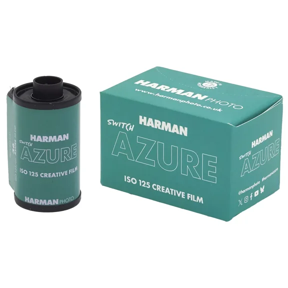 Harman SWITCH AZURE 125 Creative 35mm Color Negative Roll Film, 125 ISO, 36 Exposures