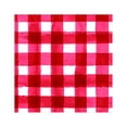 thumbnail image 1 of Harman Watercolor Plaid Paper Napkin Luncheon Red Pack of 20 6.5" x 6.5", 1 of 1
