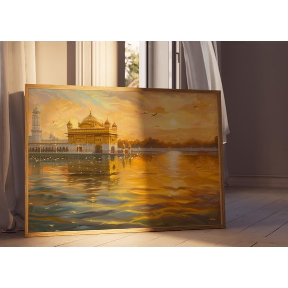 Harmandir SahibGurdwara Oil Sikh Art Golden Temple Sikhism Decorative ...