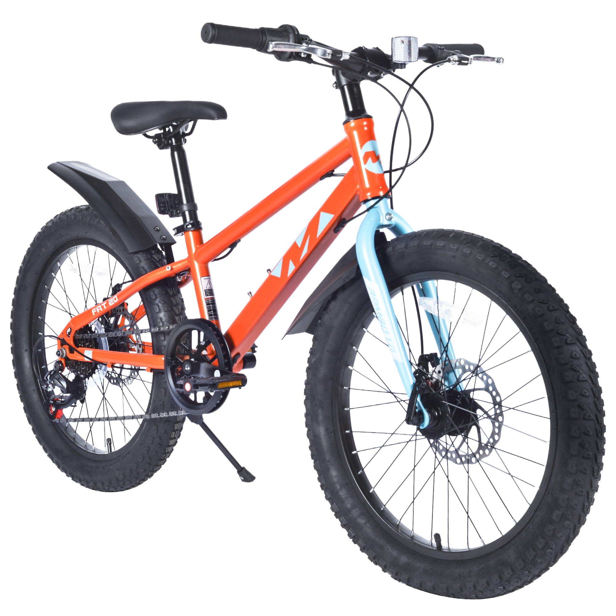 Harmie 20 Inch Mountain Bike Adult Bicycle Steel Frame 7 Speed Disc Brakes City Commuter Outdoor Fitness Bike Orange