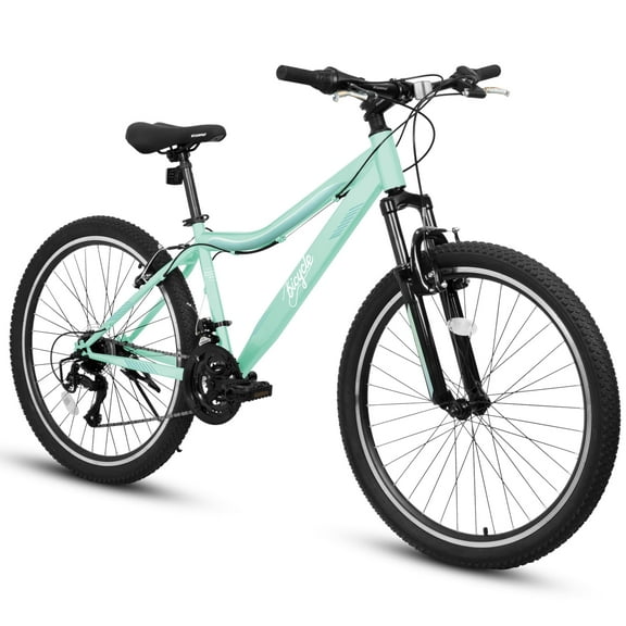 Harmie Mountain Bike for Men Women Teens, 21-Speed High-Density Steel Frame Bike with Front Suspension, Dual V-Brakes, Pre-Assembled Trail & Commuter Bicycle
