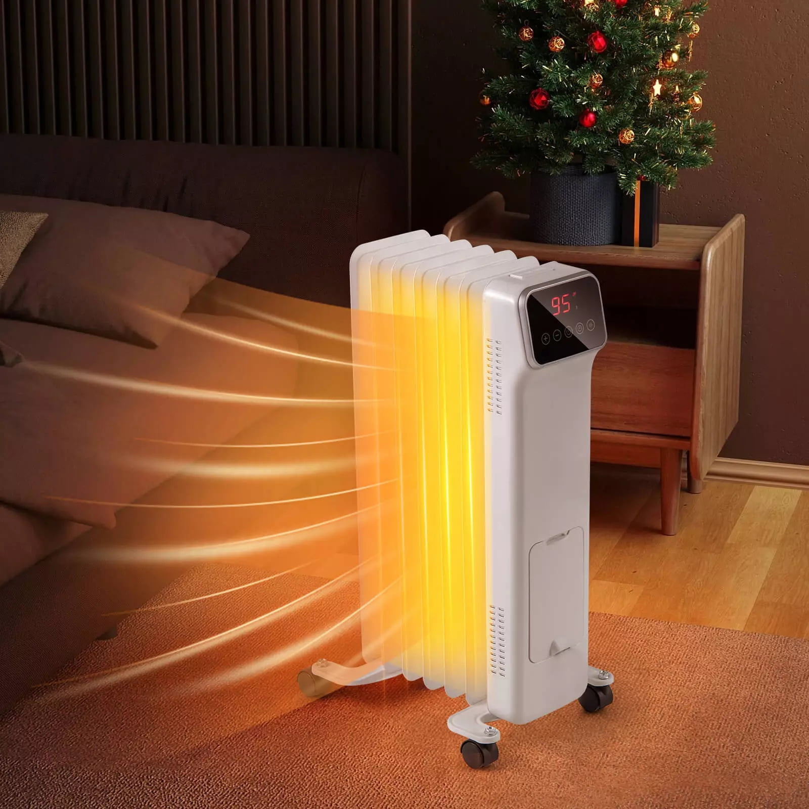 Best Oil Filled Space Heater Harmijoy 1500W Electric Radiant Heater, Oil Filled Space Heater w