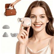 Harmo touch mini Massge Gun with 3 Massage Heads; Percussion Deep Tissues Muscle Massager; Portable Handheld Massager; Pink