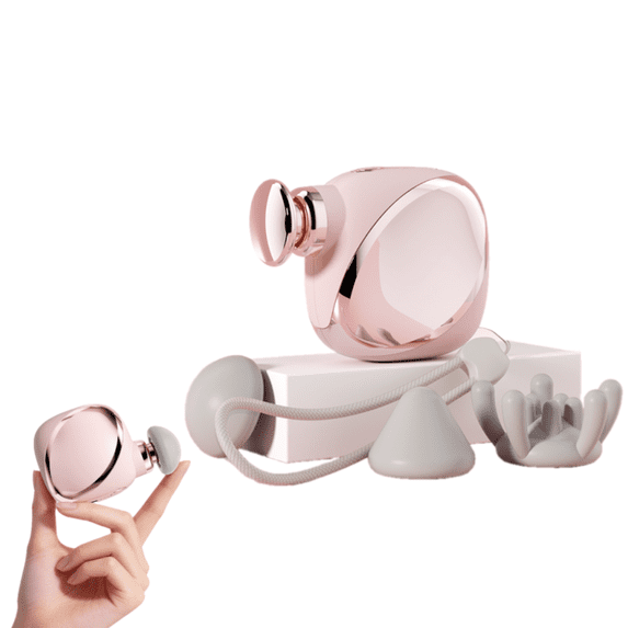 Harmo touch mini Massge Gun with 3 Massage Heads; Percussion Deep Tissues Muscle Massager; Portable Handheld Massager for Home, Gym, Office, Outdoors; Pink