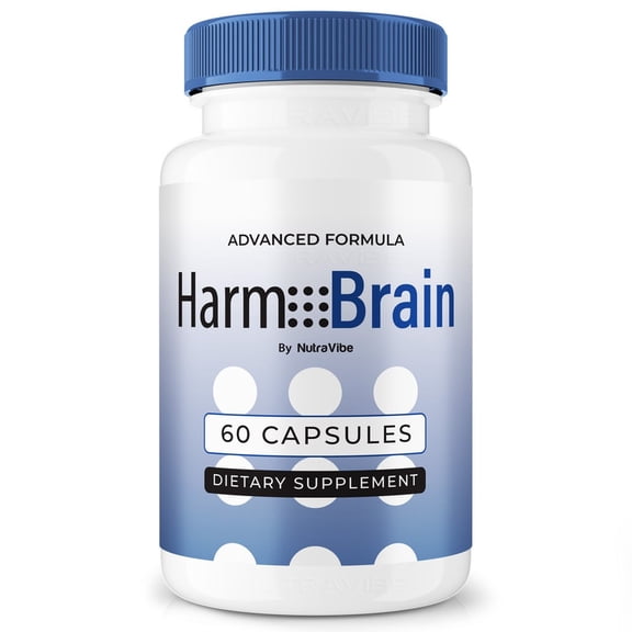 HarmoBrain Daily Formula with a Natural Blend to Help Maintain Focus, Memory & Concentration | Clean, Gentle, Easy-to-Swallow Harmo Brain Capsules for Everyday Sharpness (60 Capsules)