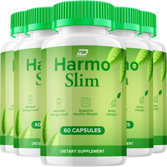 HarmoSlim Capsules – HarmoSlim Pills Advanced Formula, Maximum Strength, 5 Pack, 300 Capsules