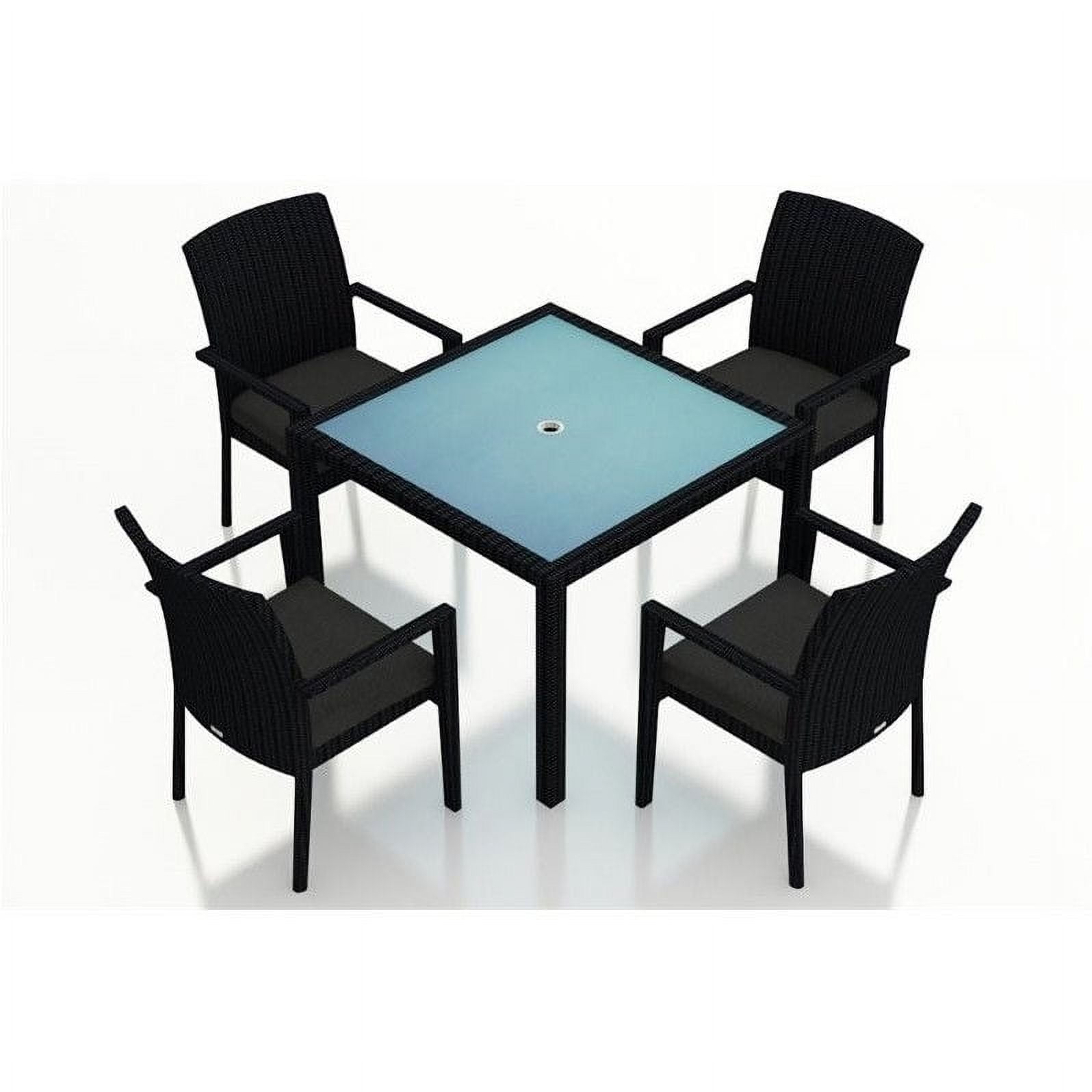 Harmonia Living Urbana 5 Piece Outdoor Dining Set with Arm Chair