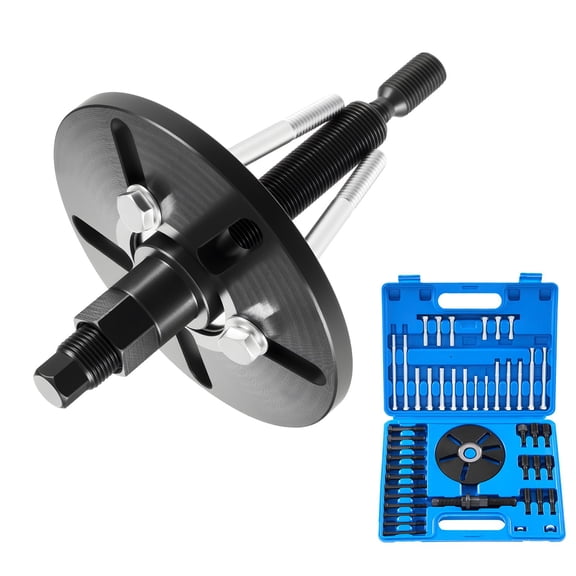 Harmonic Balancer Puller and Installer Tool Kit, All-Steel Removal and Installation Set for Flywheels, Crankshaft Pulleys, Steering Wheels, Adjustable 2.2-4.3 in Centers for Engine Maintenance