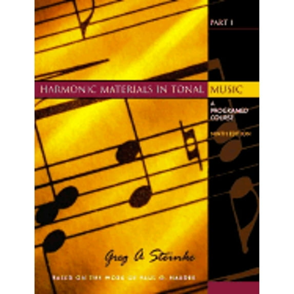 Pre-Owned Harmonic Materials in Tonal Music: A Programed Course, Part I (Paperback) 0130910732 9780130910738