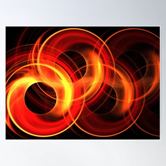 Harmonic Oscillator Poster Wall Art, Modern Wall Decor For Living Room Bedroom, 24x36 UNFRAMED