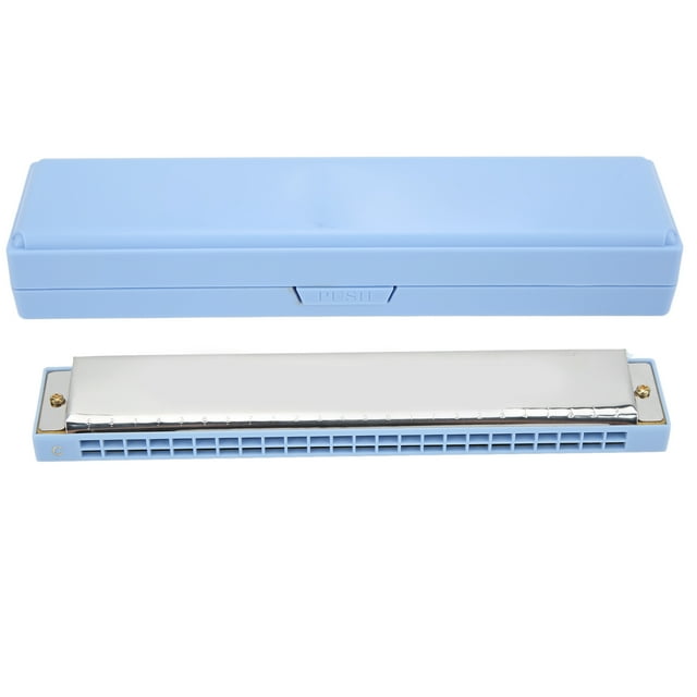 Harmonica 24 Holes Key of C Mouth Organ Tremolo Instrument Toy for