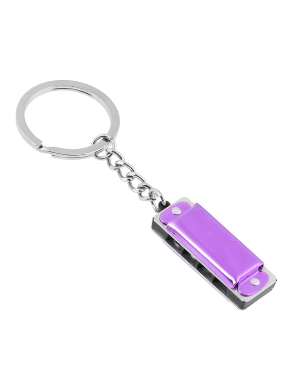 Harmonica 8 Tone 4 Holes Harmonica Keychain for Key,for Key Chain for Key rings for Kids Toy