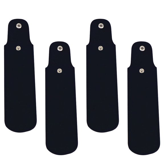 KALLORY 4-Pack Black Rectangular Harmonica Covers with Bump-Resistant Protective Cases and Essential Accessories Set
