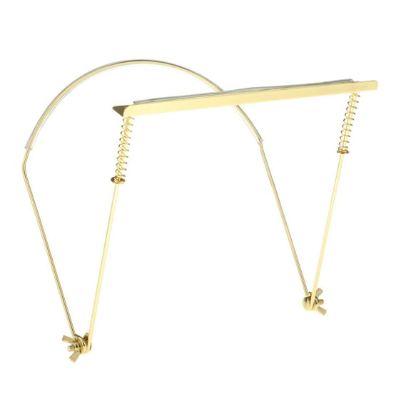 Harmonica Holder Adjustable Professional Neck Stand Gold for 24 Holes