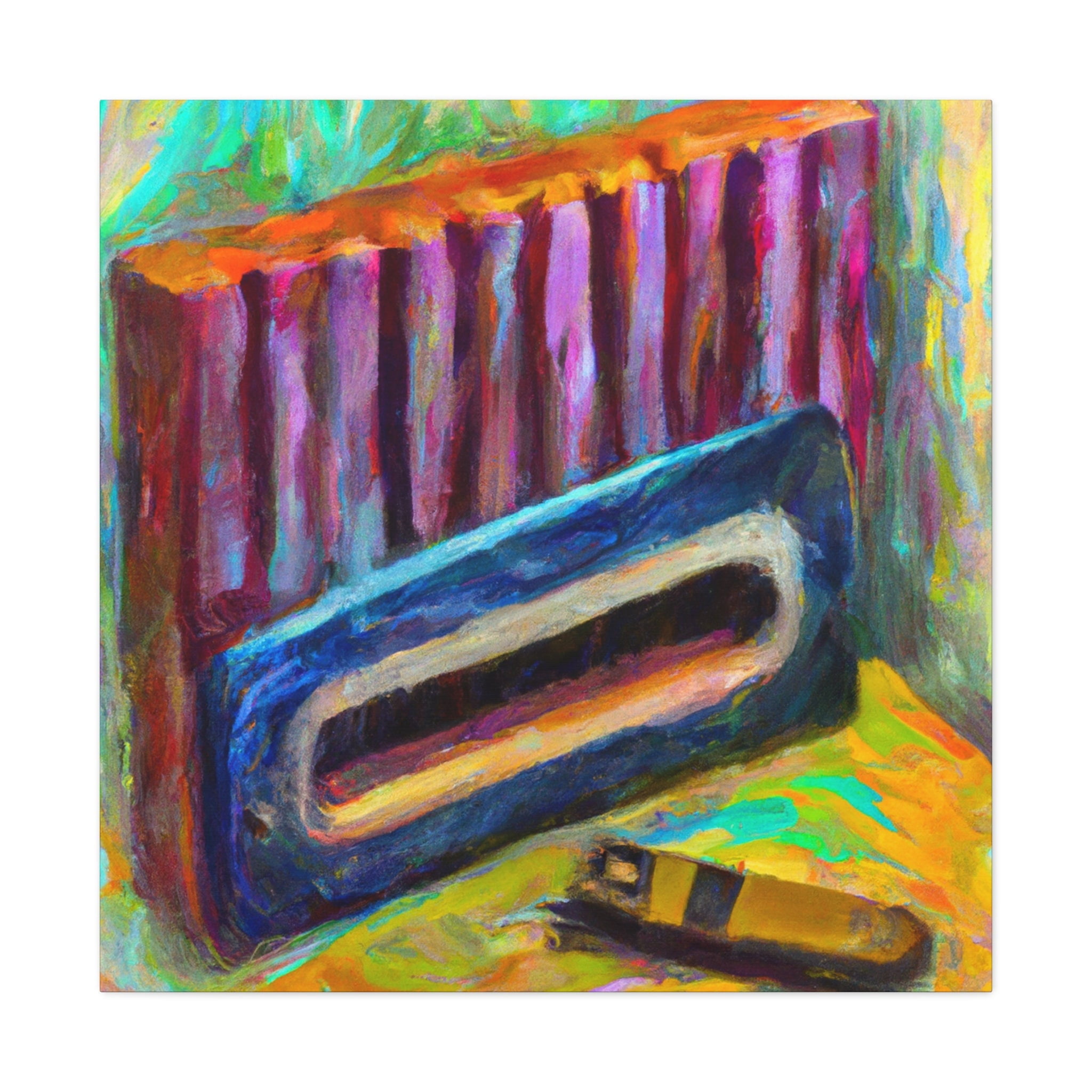 "Harmonica in Fauvism" - Canvas