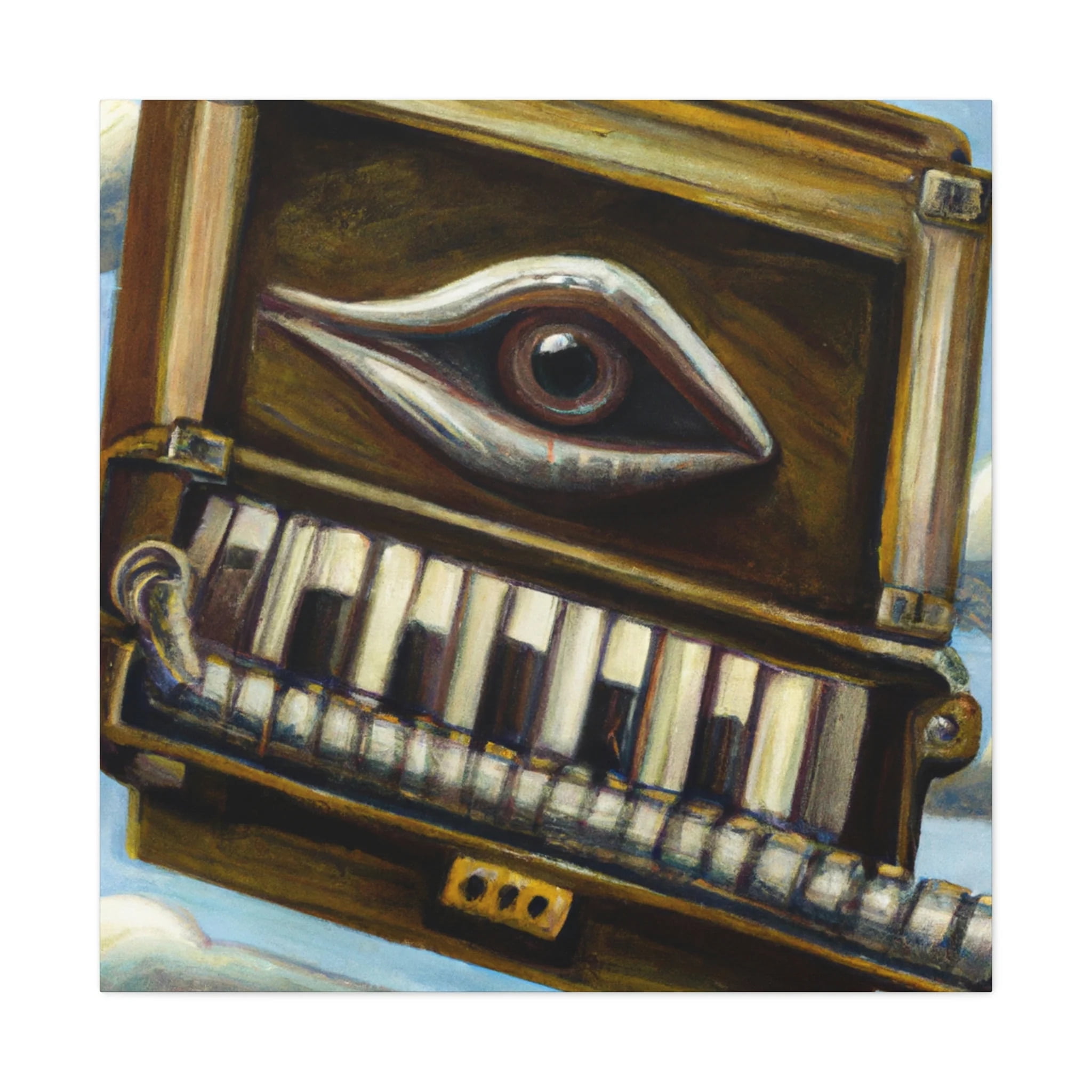 Harmonica's Surreal Melody - Canvas