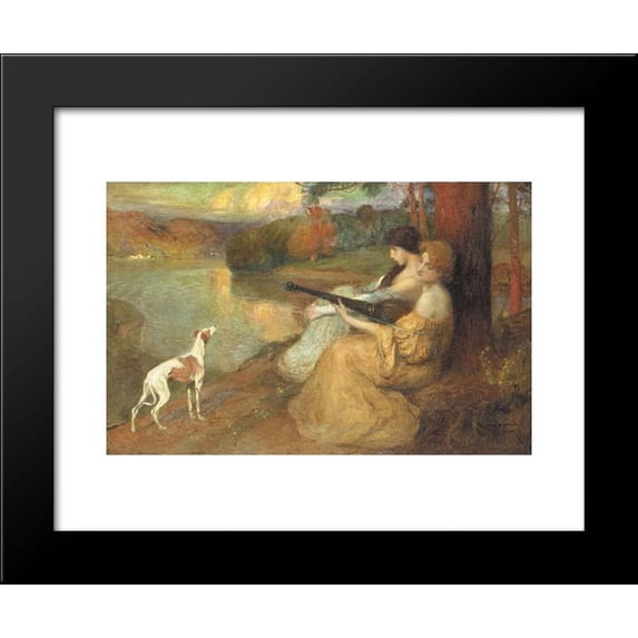 Harmonie du soir 20x24 Framed Art Print by Michel Simonidy