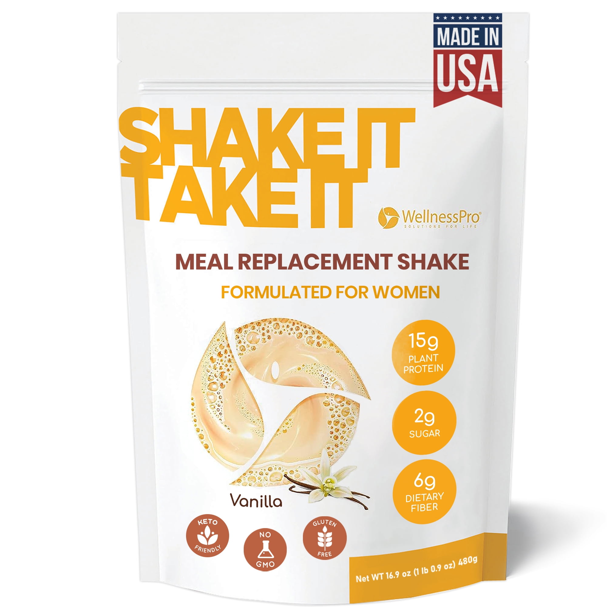 Harmonify Meal Replacement Shake for Women with Vanilla Flavor, 15g