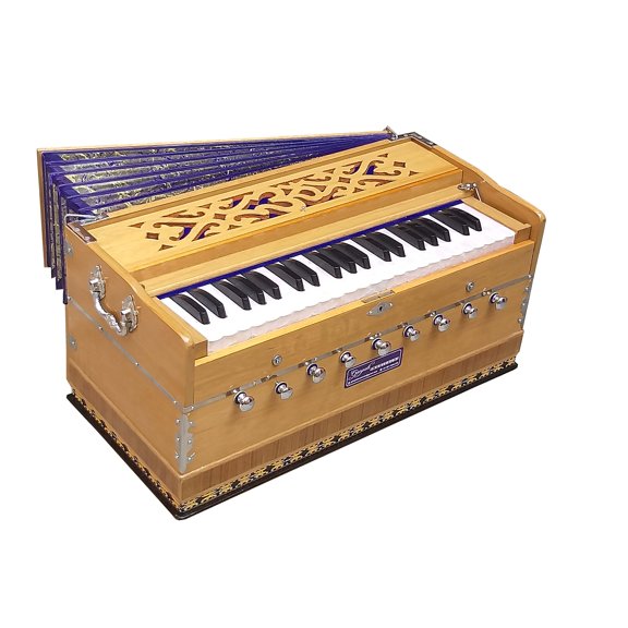 Harmonium~3 Octaves~9 Stops~Professional Grade~440 Hz~42 Keys~Studio~Concert~Kirtan