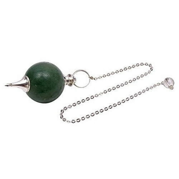 Harmonize Aventurine Sephoroton Pendulum Dowsing Reiki Healing Stone Gift Sphere Balancing