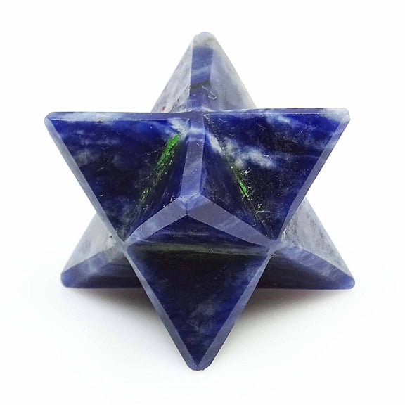 Harmonize Blue Aventurine 8 Point Star Merkaba Sacred Chakra Balancing Reiki Healing Crystal