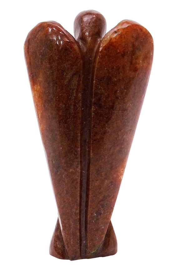 Chalcedony Stone Carved Angel Psychic Guardian Spiritual Gift Reiki Healing Crystal