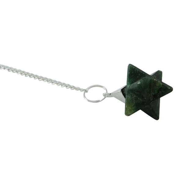 Harmonize Meditation Balancing Merkaba Nephrite Jade Pendulum Reiki Healing Crystal Energy Genrator Dowsing