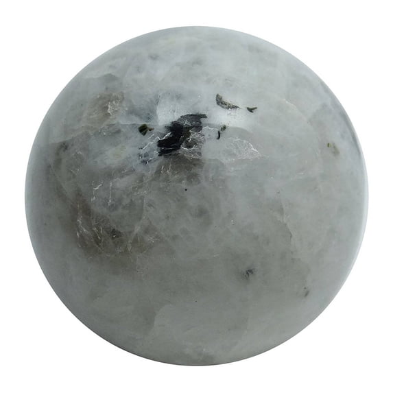 Harmonize Rainbow Moonstone Sphere Ball Balancing Art Reiki Healing Stone Table Decor
