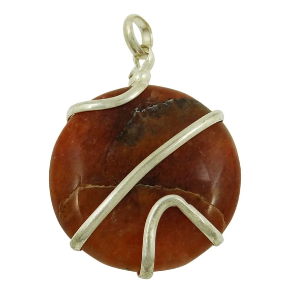 Harmonize Spiral Caged Carnelian Stone Pendant Meditation Balancing Gemstone Reiki Healing Crystal Locket Jewellery