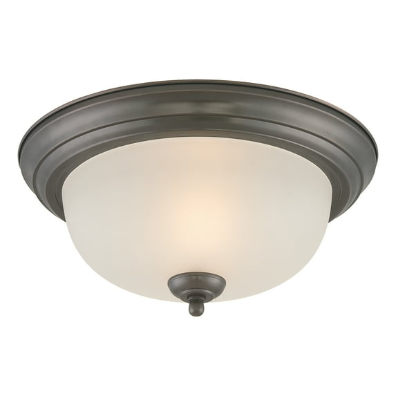 Harmony 12'' Wide 1-Light Flush Mount - Painted Bronze