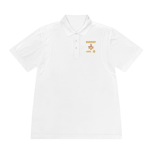 'Harmony 18 fire shirt' Men's Sport Polo Shirt