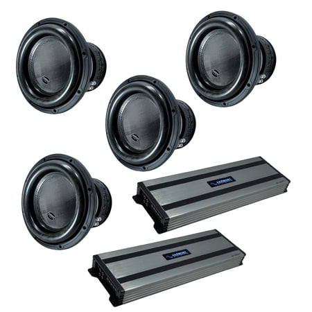 Harmony (4) HA-ML122 Monolith 12" Competition Sub 3000W & (2) HA-A1500.1