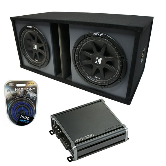 Harmony Accessory Master Dual 12" Kicker Comp C12 Subwoofer Enclosure, 36" x 24" x 12", MDF