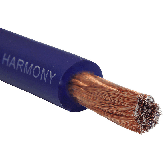 Harmony Audio 1/0 0 Gauge Car Stereo Matte Blue Power Cable Amp Wire - 45 FT