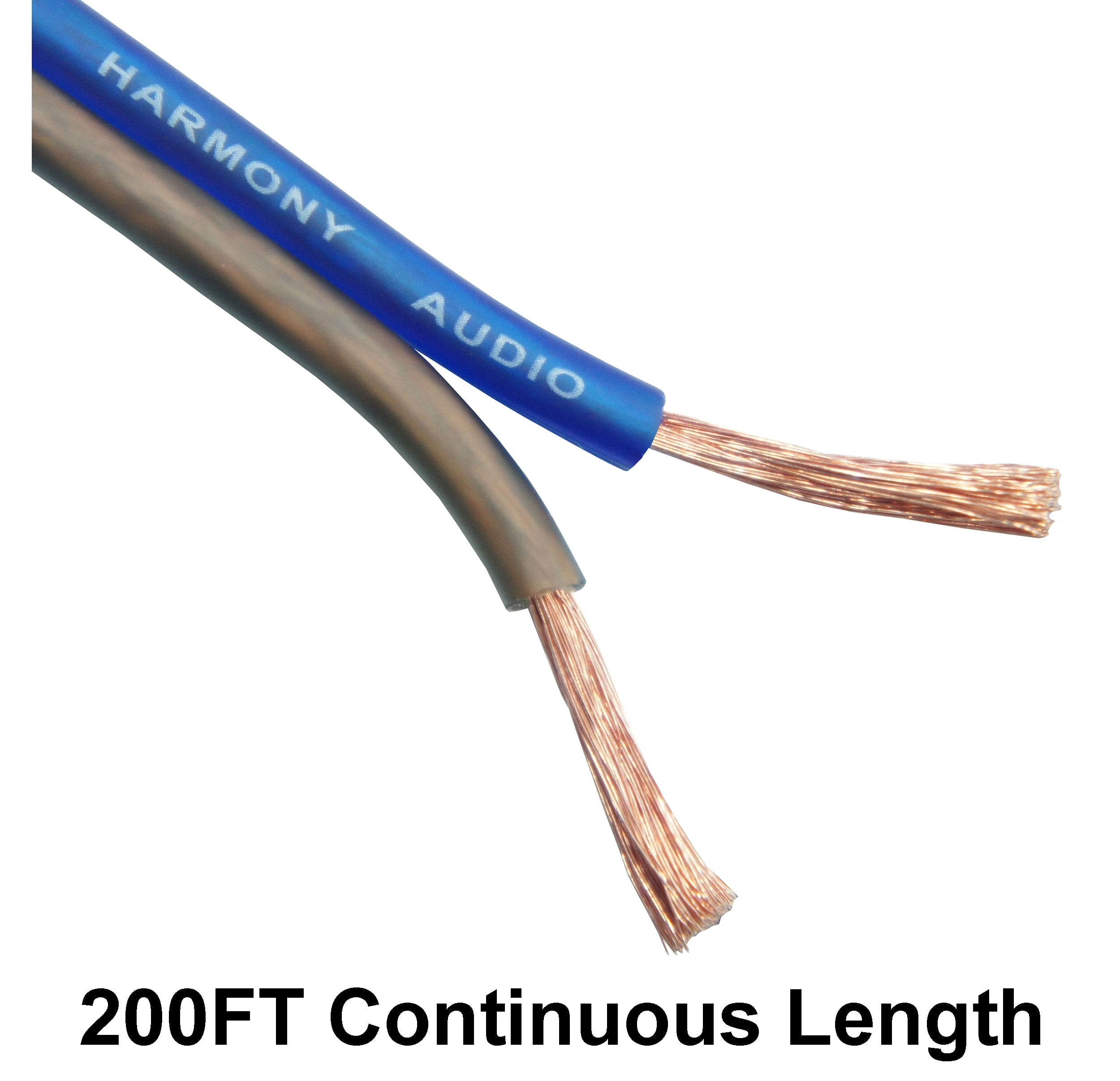 Harmony Audio 12 Gauge CCA Car Home Stereo Blue Speaker Wire Cable 200 Feet New