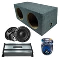 thumbnail image 1 of Harmony Audio Alpine fits Rear Angle W10S4 Dual 10" Subwoofer 500W Sealed Sub Box | HA-A800.1 Amplifier, 4GA Amp Kit, 1 of 9