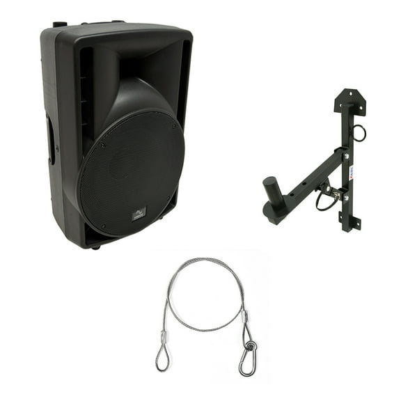 Harmony Audio HA-C12A Pro DJ 12" Powered 800W Active PA Speaker & Wall Mount
