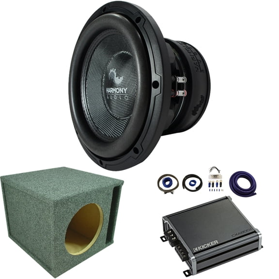 Harmony Audio HA-C152 Competition Loaded 15" Sub 2800W Vented Sub Box & CXA8001