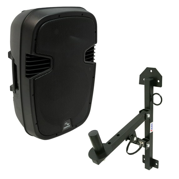 Harmony Audio HA-L15BA Pro DJ Bluetooth 15" 1200W Powered PA Speaker Wall Mount