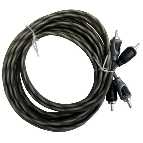 Harmony Audio HA-RCA12 Car Audio 2 Channel Stereo 12 Foot Twisted Pair RCA Cable