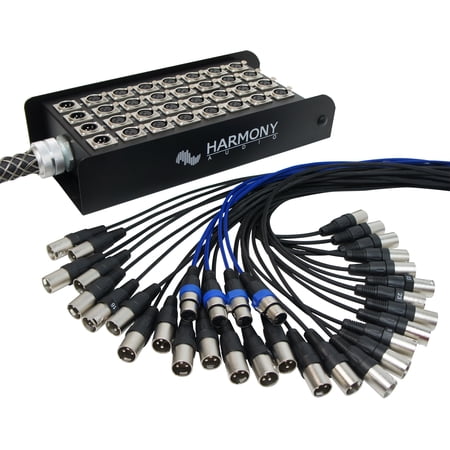 Harmony Audio HA-SB3250 XLR Snake Cable 32 Channel - 50 Feet (28 Send 4 Returns)